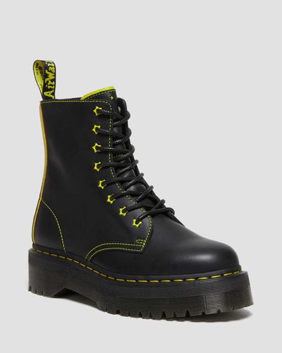 Herren Jadon II Neon Star Leder Plateaustiefel in /, Größe: 38 - Dr. martens - Modalova