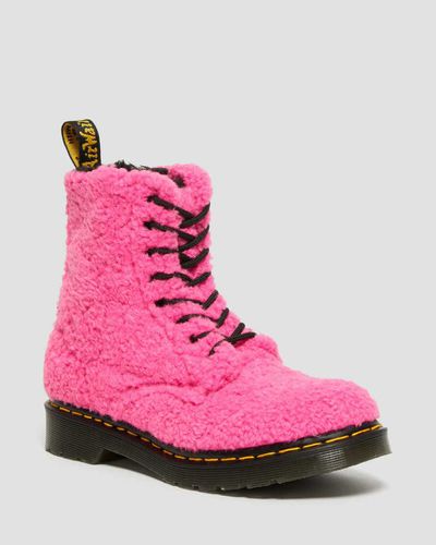 Damen 1460 Pascal Shearling Kunstfell Stiefel in , Größe: 38 - Dr. martens - Modalova