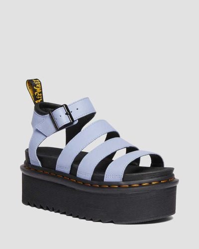 Damen Blaire Quad Pisa Leder Plateau Riemensandalen in , Größe: 37 - Dr. martens - Modalova