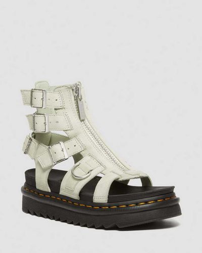 Damen Olson Tumbled Nubuck Leder Gladiatorsandalen Mit Reißverschluss in /, Größe: 36 - Dr. martens - Modalova