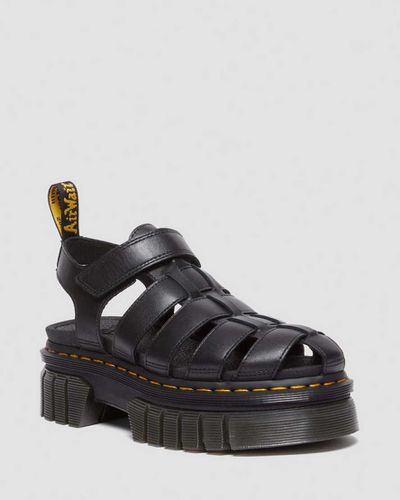 Damen Nappa Leder Ricki Fisherman Plateausandalen in , Größe: 41 - Dr. martens - Modalova