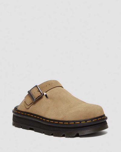 Herren Suède Zebzag Wildleder Casual Slingback Plateau Mules in /, Größe: 44 - Dr. martens - Modalova