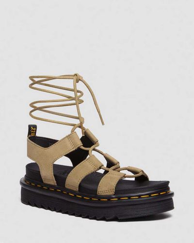 Damen Nartilla Tumbled Nubuck Leder Gladiatorsandalen in /, Größe: 39 - Dr. martens - Modalova