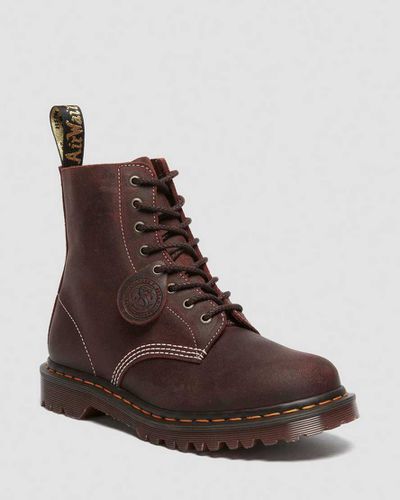 Herren 1460 Wax Commander Leder Schnürstiefel in , Größe: 41 - Dr. martens - Modalova