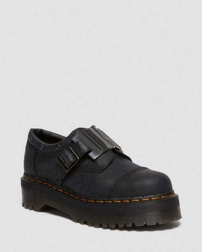 Herren 8053 Quad Leder Schuhe Mit Schnalle in , Größe: 39 - Dr. martens - Modalova