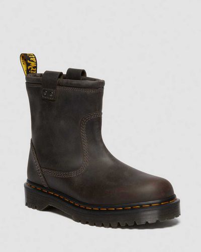 Damen Anistone Lo Leder Biker Stiefel in , Größe: 42 - Dr. martens - Modalova