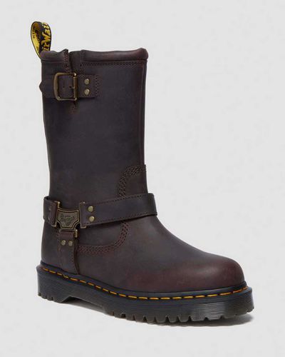 Damen Anistone Hohe Leder Biker Stiefel in , Größe: 37 - Dr. martens - Modalova