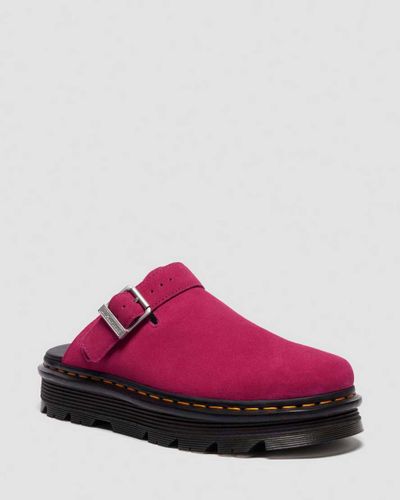 Suède Zebzag Wildleder Casual Slingback Plateau Mules in , Größe: 37 - Dr. martens - Modalova