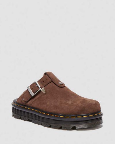 Herren Zebzag Wildleder Plateau Mules Mit Fleecefutter in , Größe: 38 - Dr. martens - Modalova