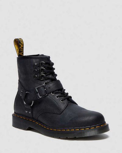 Herren 1460 Harness Leder Schnürstiefel Mit Schnalle in , Größe: 46 - Dr. martens - Modalova