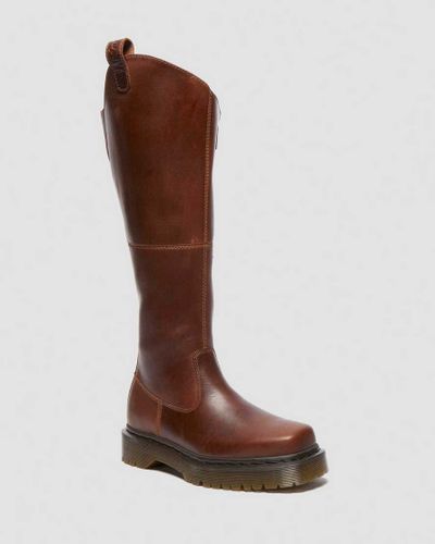 Amaayah Kniehohe Leder Reitstiefel in , Größe: 36 - Dr. martens - Modalova