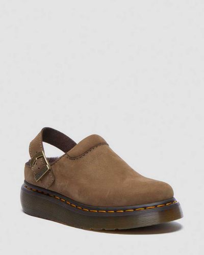 Laketen Mit Kunstpelzfutter Plateau Mules in , Größe: 43 - Dr. martens - Modalova