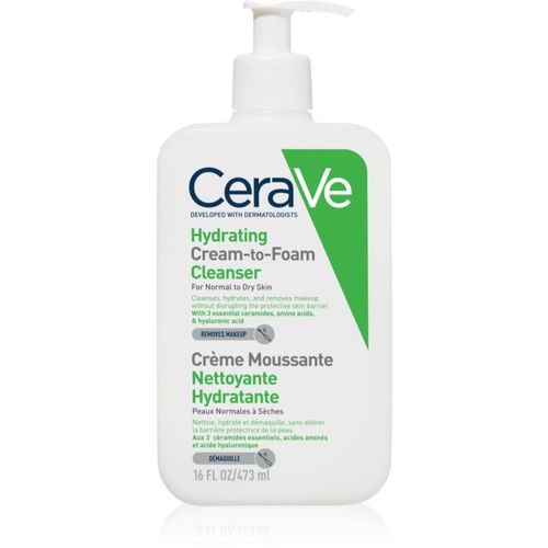 Cleansers crema-espuma limpiadora para pieles normales y secas 473 ml - CeraVe - Modalova