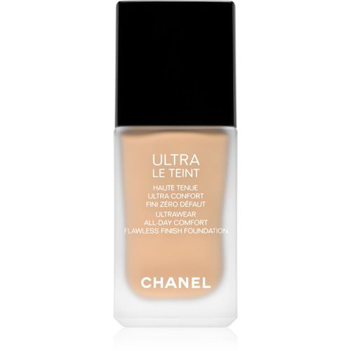 Ultra Le Teint Flawless Finish Foundation maquillaje matificante de larga duración para unificar el tono de la piel tono 30 Beige 30 ml - Chanel - Modalova