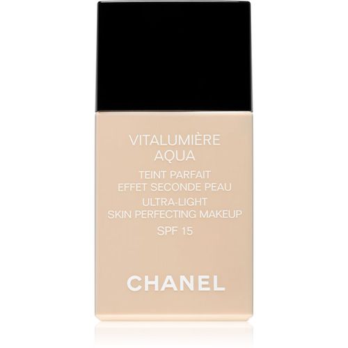 Vitalumière Aqua maquillaje ultra ligero para lucir una piel radiante tono 10 Beige SPF 15 30 ml - Chanel - Modalova