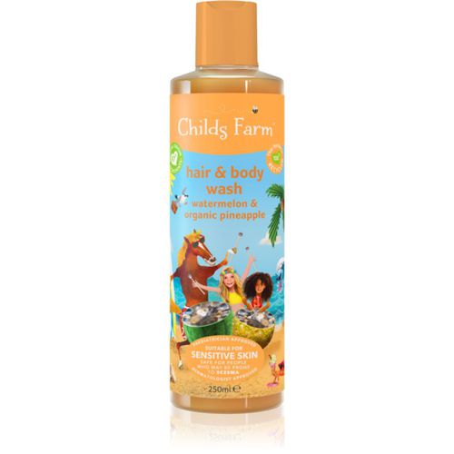 Hair & Body Wash emulsión limpiadora para cabello y cuerpo Watermelon & Organic Pineapple 250 ml - Childs Farm - Modalova