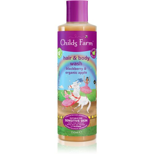 Hair & Body Wash emulsión limpiadora para cabello y cuerpo Blackberry & Organic Apple 250 ml - Childs Farm - Modalova