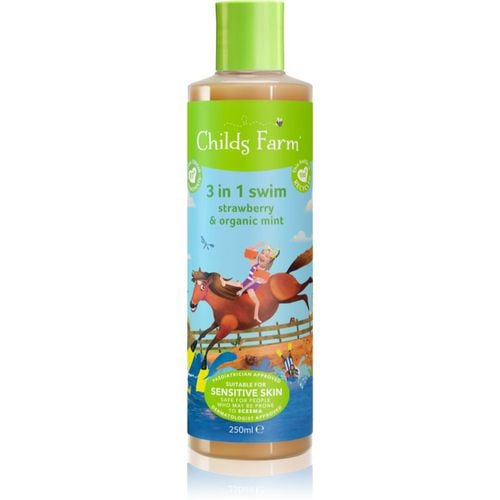 In 1 Swim Strawberry & Organic Mint champú, acondicionador y gel de ducha 3 en 1 para niños 250 ml - Childs Farm - Modalova