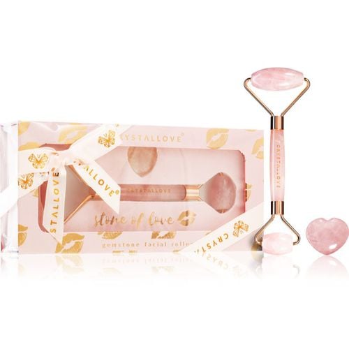 Rose Quartz Selflove Set rullo per massaggi per il viso e attrezzi per i massaggi - Crystallove - Modalova