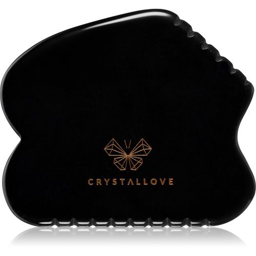 Black Obsidian Contour Gua Sha accesorio para masaje 1 ud - Crystallove - Modalova