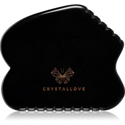 Black Obsidian Contour Gua Sha attrezzi per i massaggi 1 pz - Crystallove - Modalova