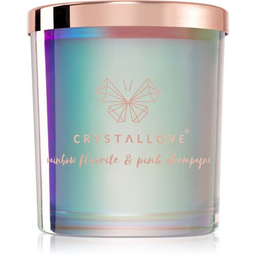 Crystalized Scented Candle Rainbow Fluorite candela profumata 220 g - Crystallove - Modalova