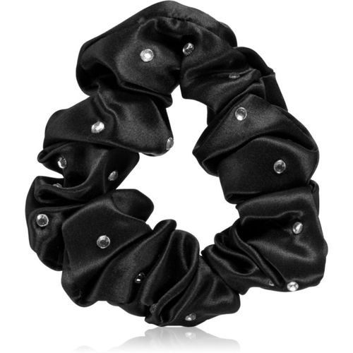 Crystalized Silk Scrunchie elastico in seta per i capelli colore Black 1 pz - Crystallove - Modalova