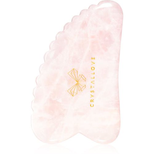 Rose Quartz 3D Gua Sha attrezzi per i massaggi 1 pz - Crystallove - Modalova