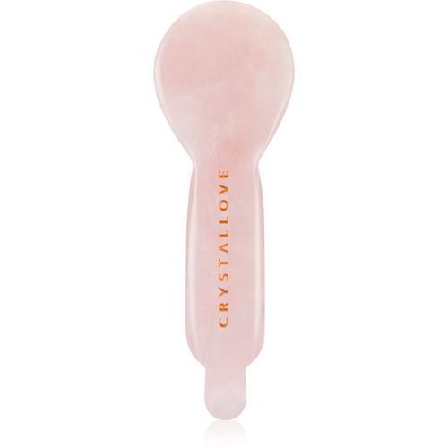 Rose Quartz Spoon Eye Gua Sha accesorio para masaje del contorno de ojos 1 ud - Crystallove - Modalova