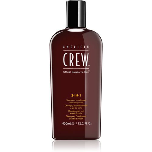 Hair & Body 3-IN-1 shampoo, balsamo e gel doccia 3 in 1 per uomo 450 ml - American Crew - Modalova