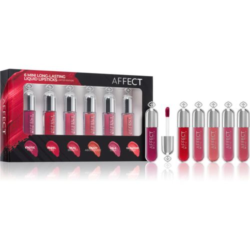 Mini Long-Lasting Liquid Lipsticks Set mit flüssigen Lippenstiften - Affect - Modalova