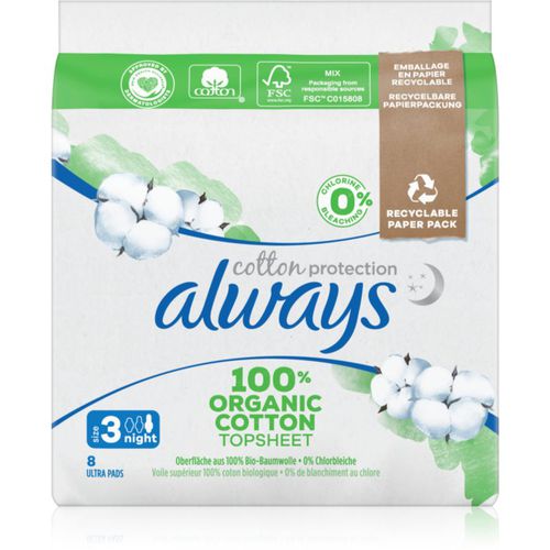 Cotton Protection Night compresas sin perfume 8 ud - Always - Modalova