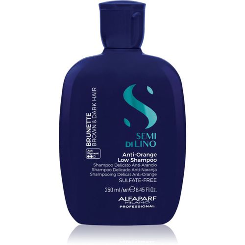 Semi di Lino Brunette champú tonificante para neutralizar los matices cobrizos 250 ml - Alfaparf Milano - Modalova