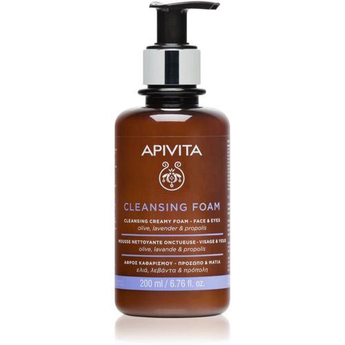 Cleansing Foam Face & Eyes mousse struccante detergente per viso e occhi per tutti i tipi di pelle 200 ml - Apivita - Modalova