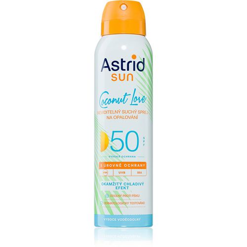 Sun Coconut Love spray abbronzante rinfrescante invisibile SPF 50 ad alta protezione UV 150 ml - Astrid - Modalova