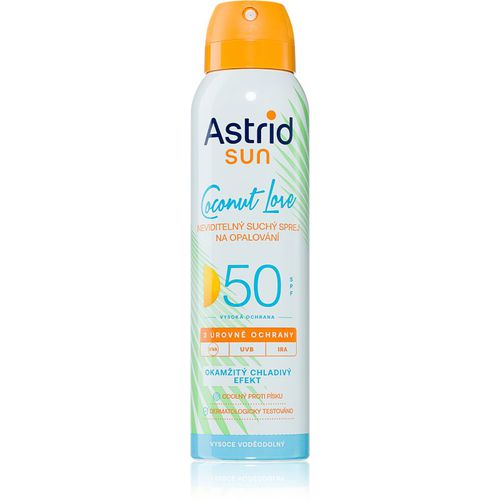 Sun Coconut Love unsichtbares, kühlendes Bräunungsspray SPF 50 hoher UV-Schutz 150 ml - Astrid - Modalova