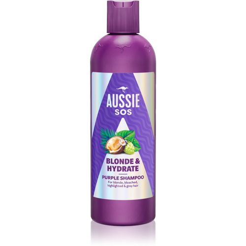 SOS Blonde Hydrate champú violeta matificante para cabello rubio 300 ml - Aussie - Modalova