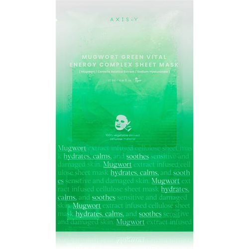 Mugwort Green Vital Energy Complex Sheet Mask Zellschichtmaske mit feuchtigkeitsspendender und beruhigender Wirkung 27 ml - AXIS-Y - Modalova