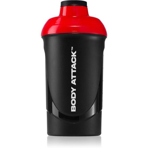 Shaker Shaker BPA-frei Farbe Black-Red 600 ml - Body Attack - Modalova