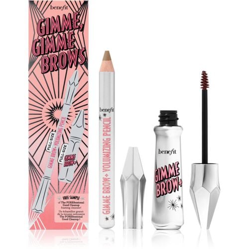 Gimme, Gimme Brows Set für perfekte Augenbrauen Farbton 4 Warm Deep Brown - Benefit - Modalova