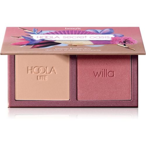 Hoola & WANDERful World Duos Palette für das Gesicht limitierte Ausgabe Farbton Secret Oasis 2x2,5 g - Benefit - Modalova