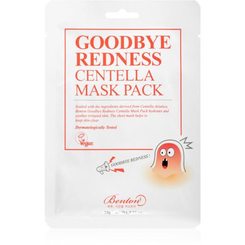 Goodbye Redness Centella mascarilla facial calmante en forma de hoja para pieles problemáticas y con acné 10 ud - Benton - Modalova