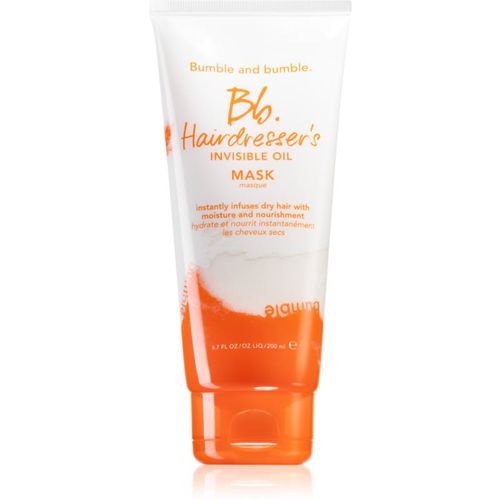 Hairdresser's Invisible Oil Mask Feuchtigkeitsspendende Maske mit ernährender Wirkung für trockenes und zerbrechliches Haar 200 ml - Bumble and Bumble - Modalova