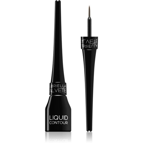 Liquid Contour delineador de ojos resistente al agua con pincel tono 01 Black 4 ml - Gabriella Salvete - Modalova