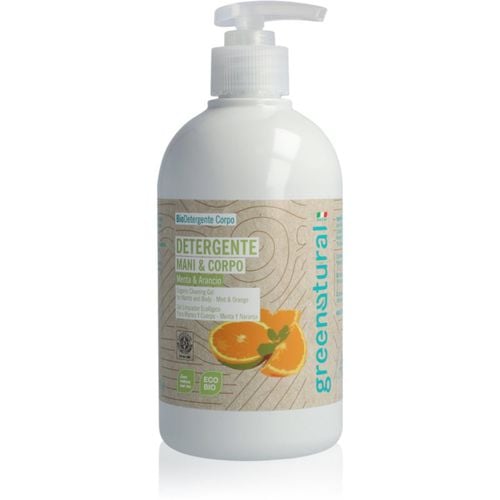 Liquid Soap Flüssigseife für Hände und Körper Mint and Orange 500 ml - Greenatural - Modalova