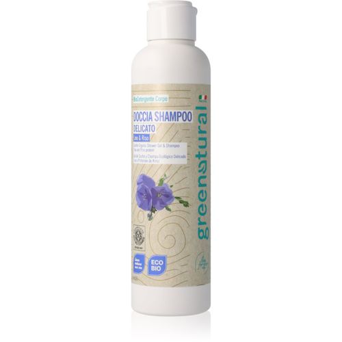 Shower Gel & Shampoo gel de ducha y champú 2en1 Linen and Rice 250 ml - Greenatural - Modalova