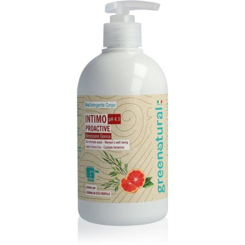 Intimate Wash Gel Proactive pH 4,3 BIO gel de higiene íntima con efectos calmantes Grapefruit and Aloe Vera 500 ml - Greenatural - Modalova