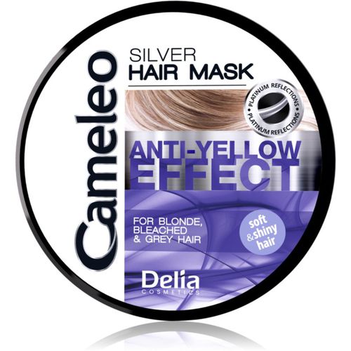 Cameleo Silver mascarilla para cabello neutralizante para tonos amarillos 200 ml - Delia Cosmetics - Modalova