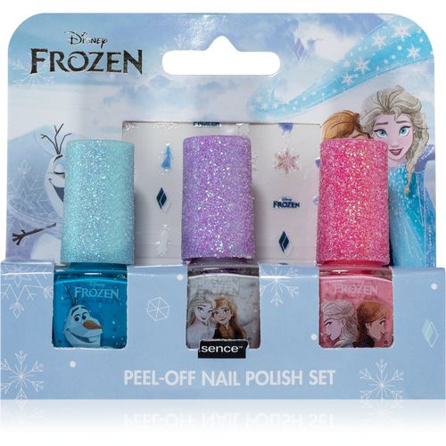 Frozen Peel-off Nail Polish Set set di smalti per unghie per bambini Blue, White, Pink 3x5 ml - Disney - Modalova