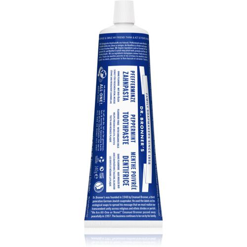 Peppermint dentifricio sbiancante senza fluoro 105 ml - Dr. Bronner’s - Modalova